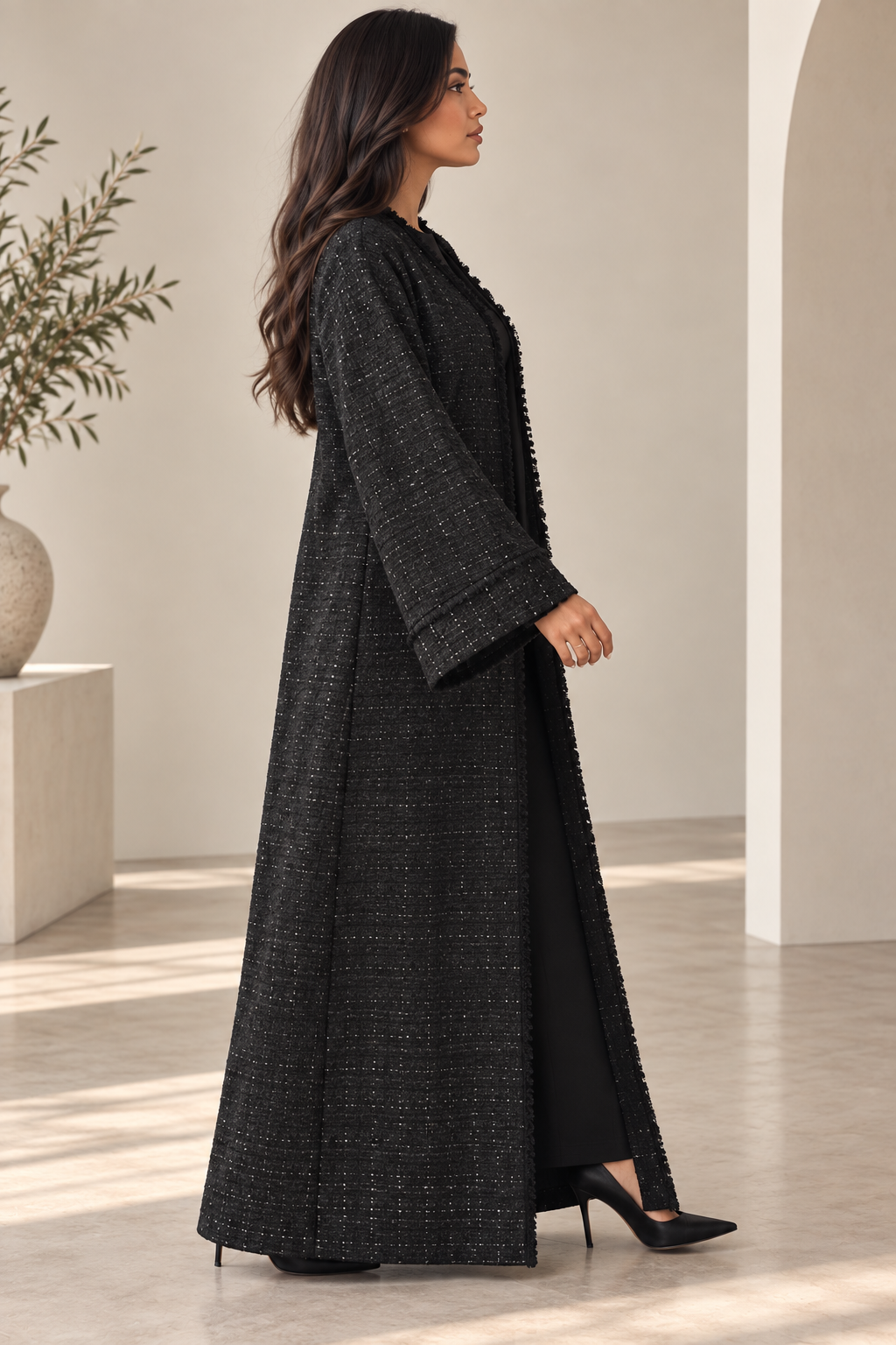 Alma - manteau tweed premium