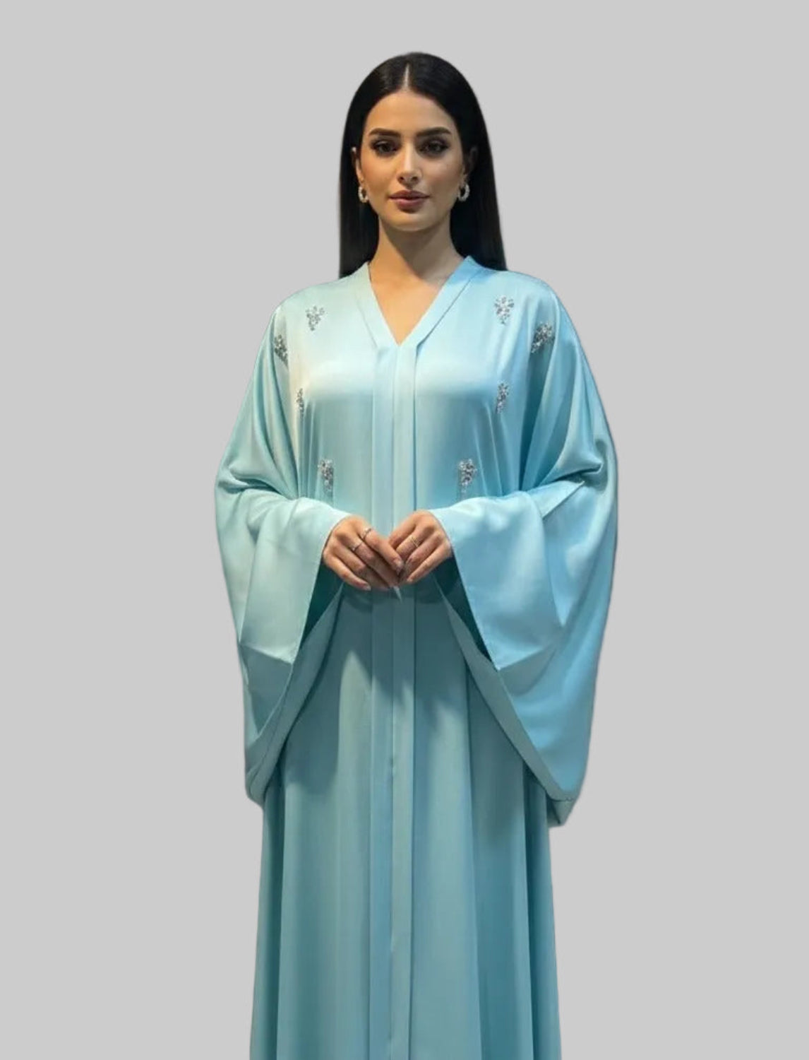 Aïda – Abaya papillon satinée