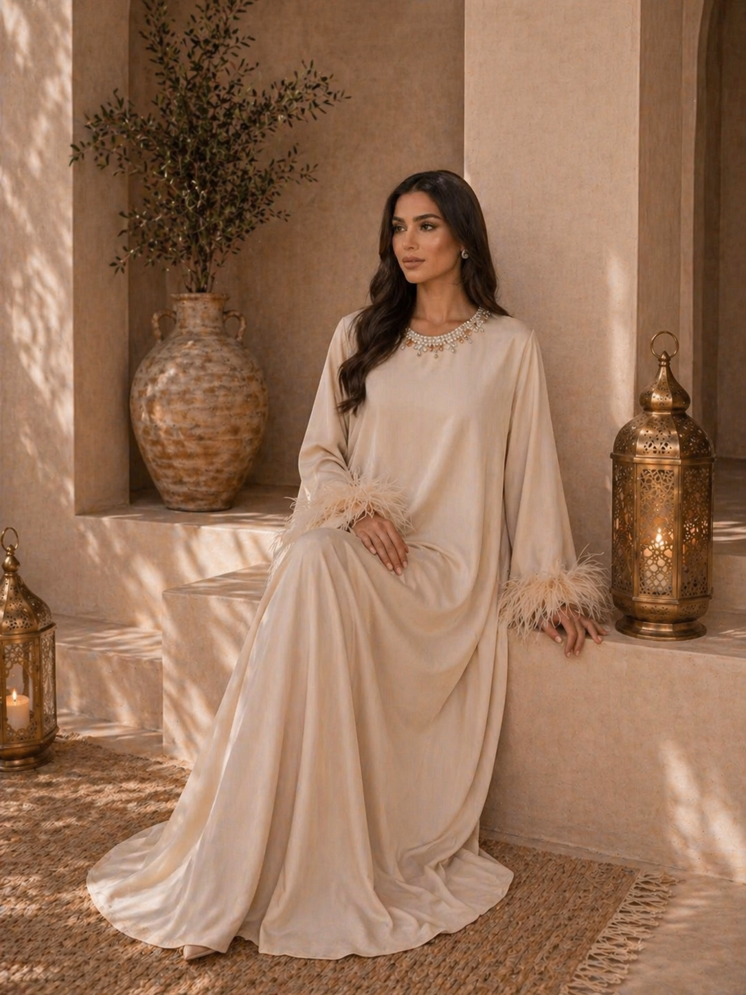 Pluma – Abaya satinée légère