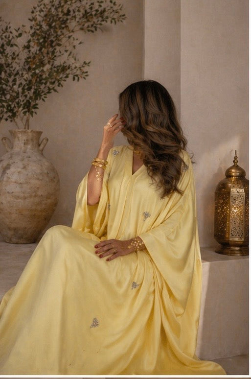 Aïda – Abaya papillon satinée