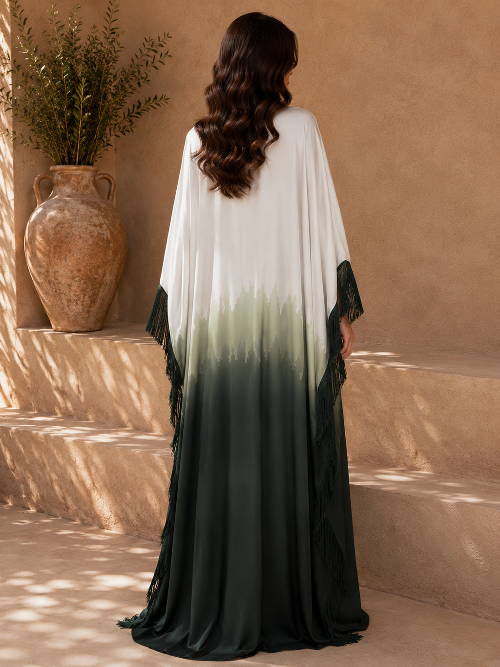 Tie & Die – Abaya imprimée fluide