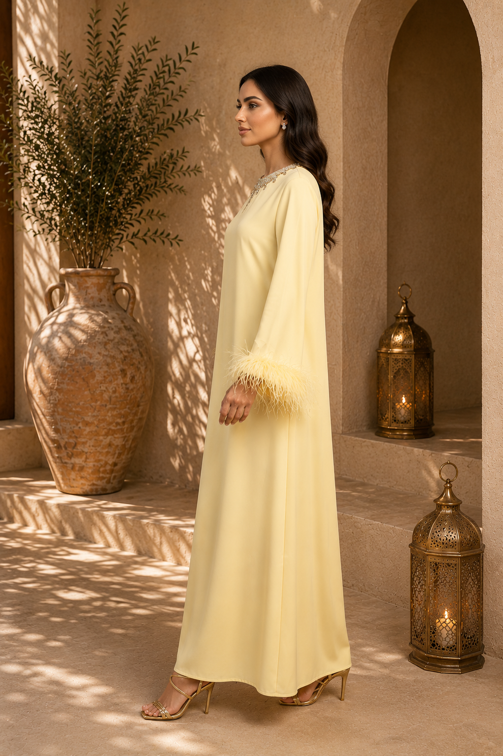 Pluma – Abaya satinée légère