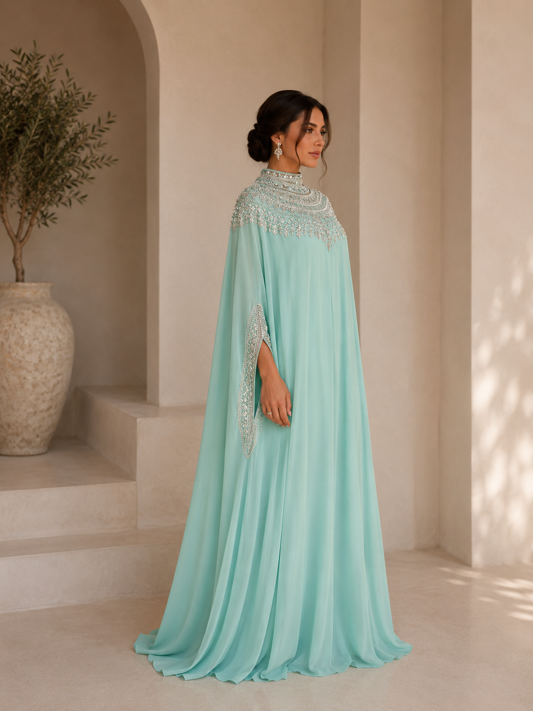 Divine – Abaya mousseline fluide