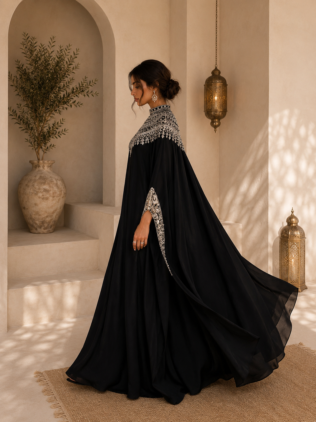Divine – Abaya mousseline fluide