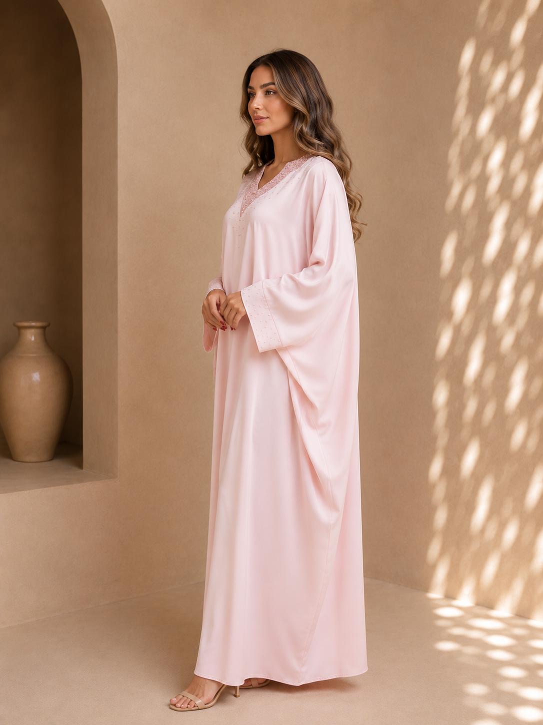 Noor caftan – Robe Papillon Perlée