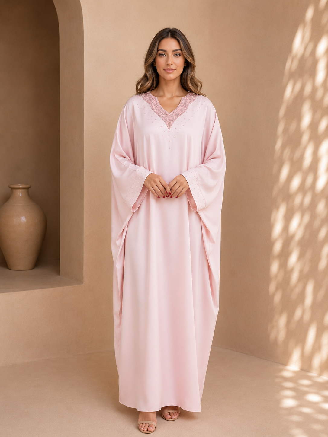 Noor caftan – Robe Papillon Perlée