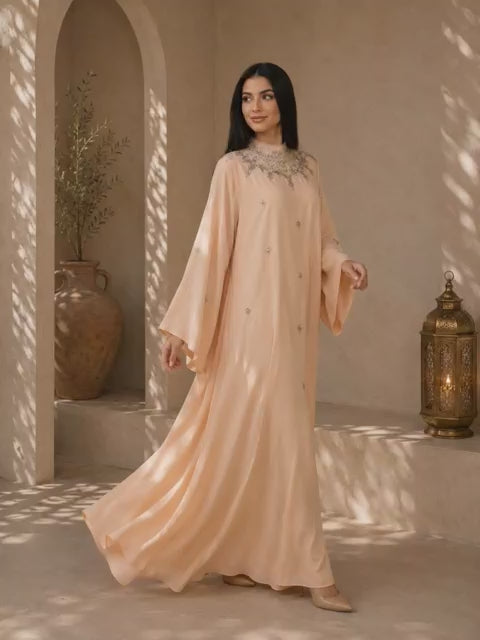 Sultana – Abaya satinée Dubaï